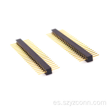 Cabezal de pasador mecanizado con paso de 1,27 mm recto 23P